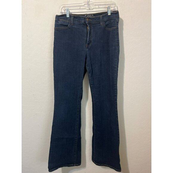 NYDJ Premium Denim Wide Leg Dark Wash Jeans Sz 12 - Picture 2 of 7